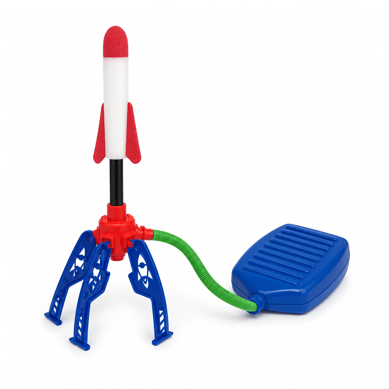Image of Interactive Outdoor Rocket Launch Toy Set - Manual Pedal Rocket With Colorful Plastic , Perfect For Easter, Halloween, Christmas Gifts, Suitable For .1pc - Random Colors And Styles For Shipment