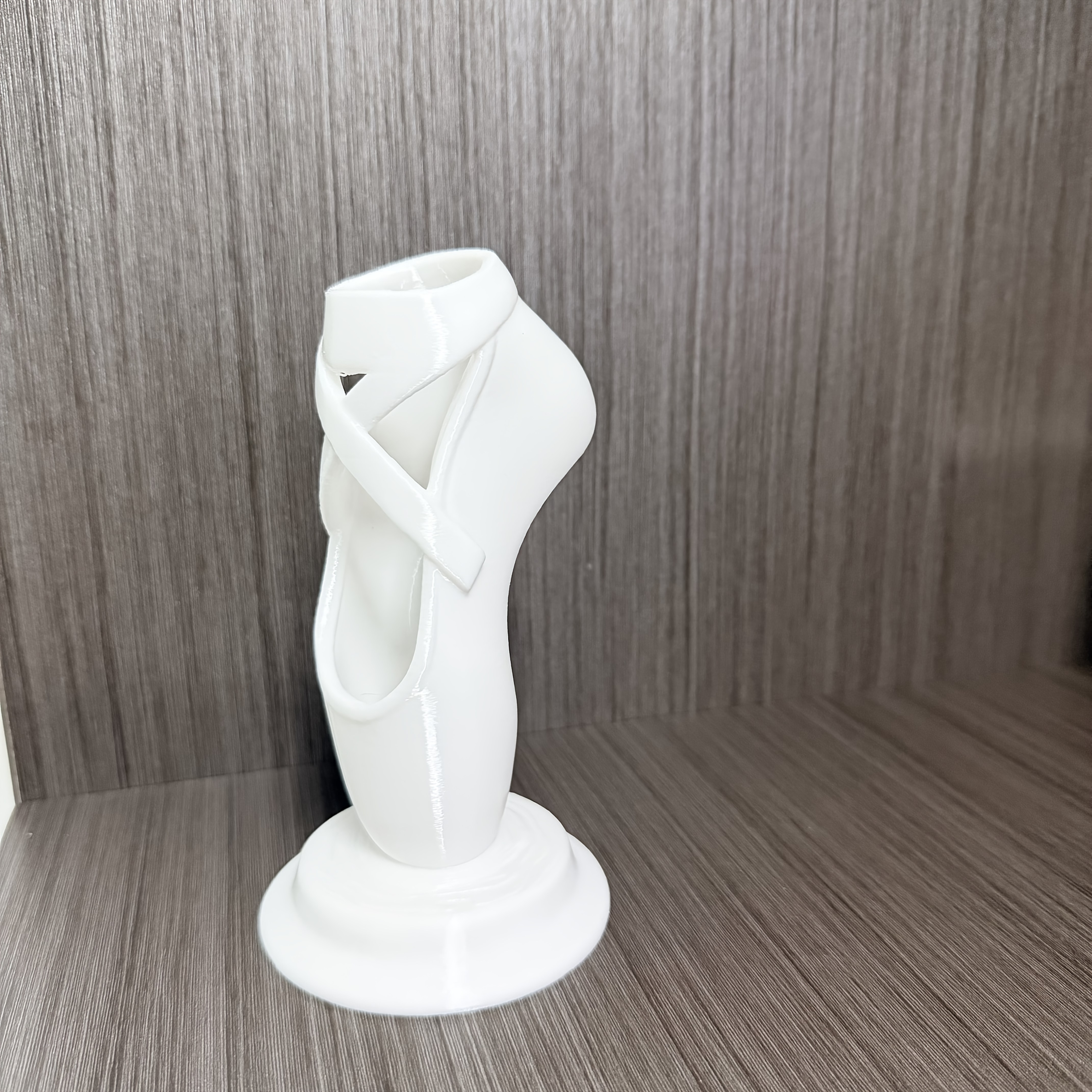 TEMU Boîte de rangement de de ballet en matériau PLA imprimé en 3D, à la de porte-stylo et d'organisateur de pinceaux de maquillage, avec une texture