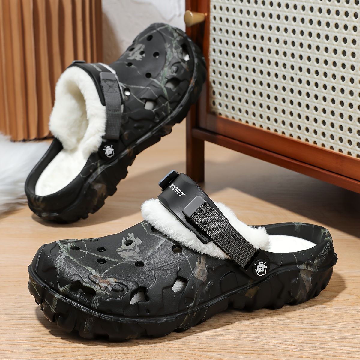 New Slippers For Men, Winter Indoor Home Warm Anti-slip Slippers