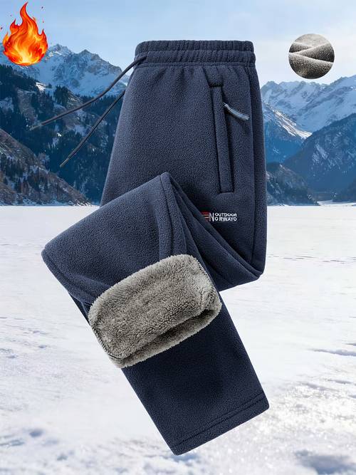 mens lined warm pants casual trousers fashionable and versatile autumn winter long pants that heat and ideal for travel hiking and running perfect as a gift mens thermal pants