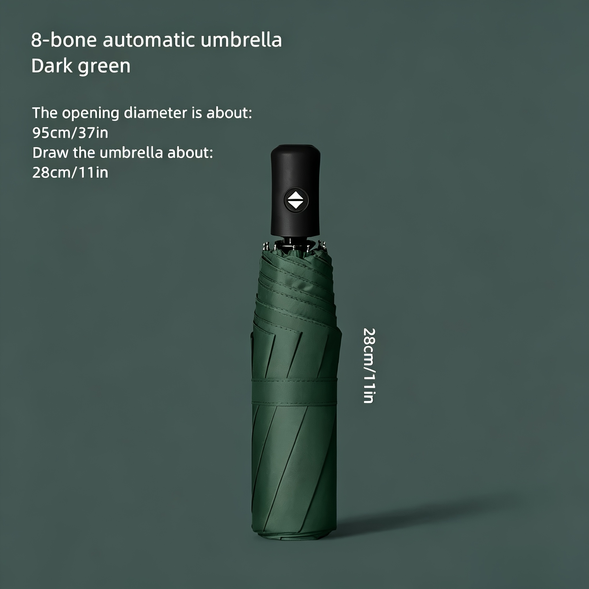 -rib Automatic Windproof High-quality Folding Umbrella, Men's Stylish With Open/close Feature, Trendy And Fashionable Sunshade Umbrella For Women