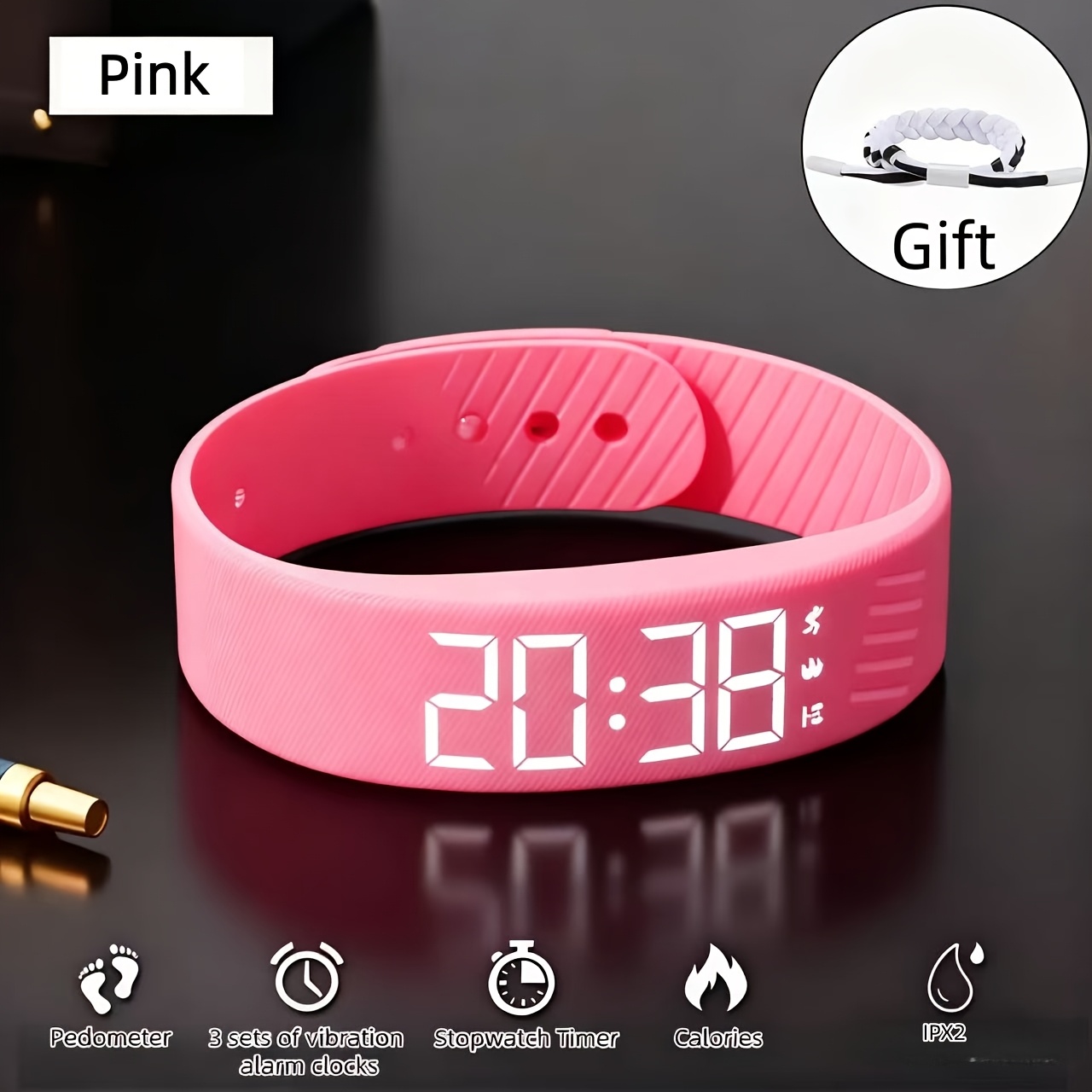 2025 New Multi-Functional Minimalist and Stylish Unisex Digital Watch with Alarm, Pedometer, Stopwatch, Luminous Display. A Fashionable Sports Multi-Function Wristwatch for Students, Comfortable to Wear Without Feeling. Perfect Holiday Gift for Any - Image 9