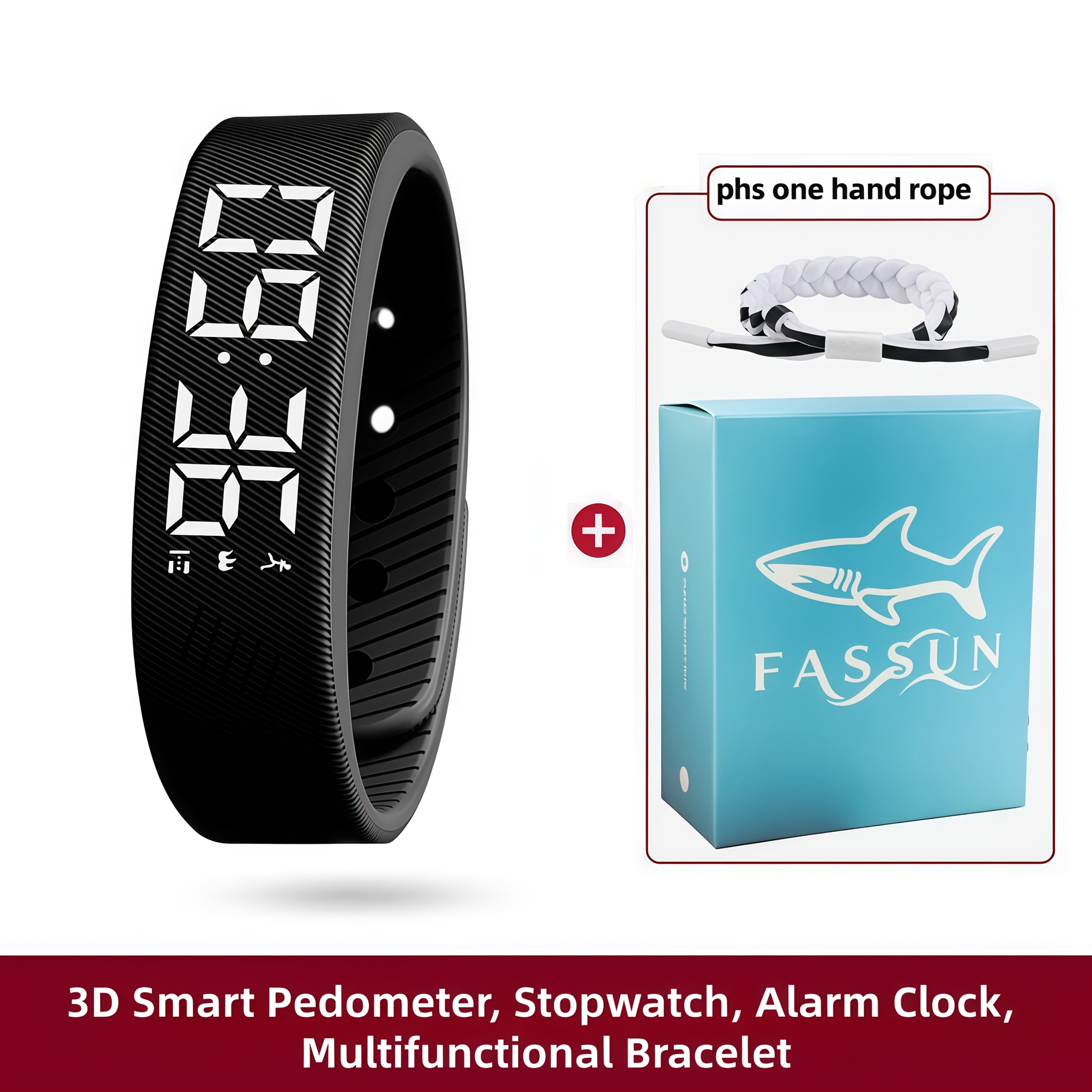 2025 New Multi-Functional Minimalist and Stylish Unisex Digital Watch with Alarm, Pedometer, Stopwatch, Luminous Display. A Fashionable Sports Multi-Function Wristwatch for Students, Comfortable to Wear Without Feeling. Perfect Holiday Gift for Any - Image 3