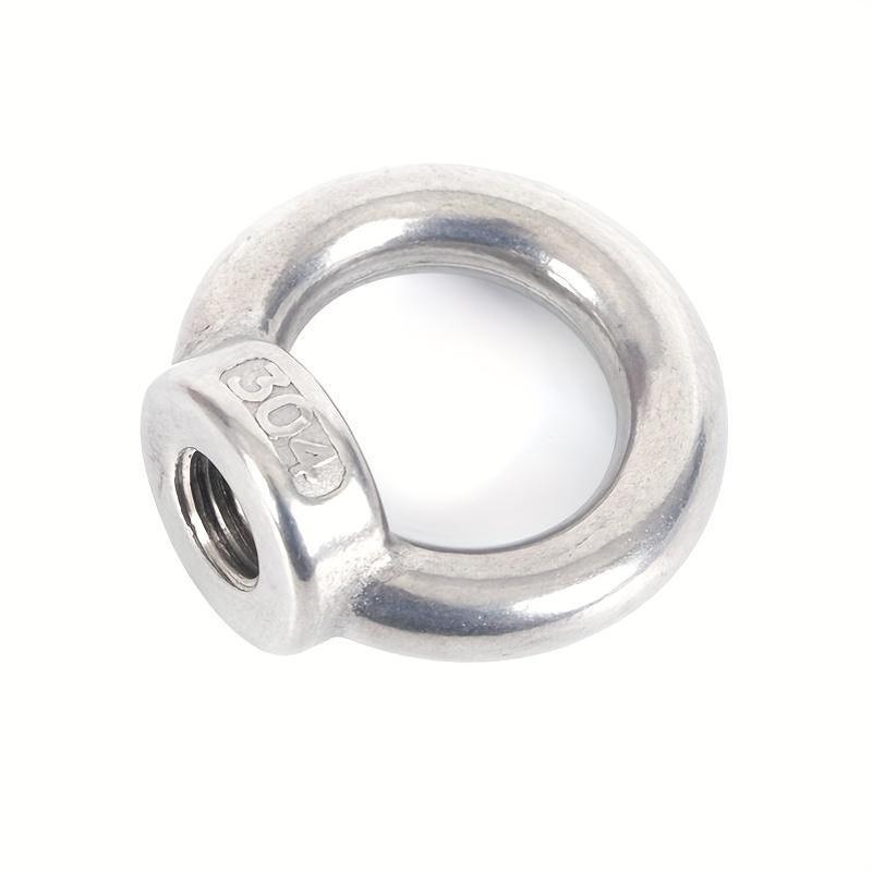 4-pack Stainless Steel Lifting Ring Nuts, M10 Thread Pitch 1.5 ...