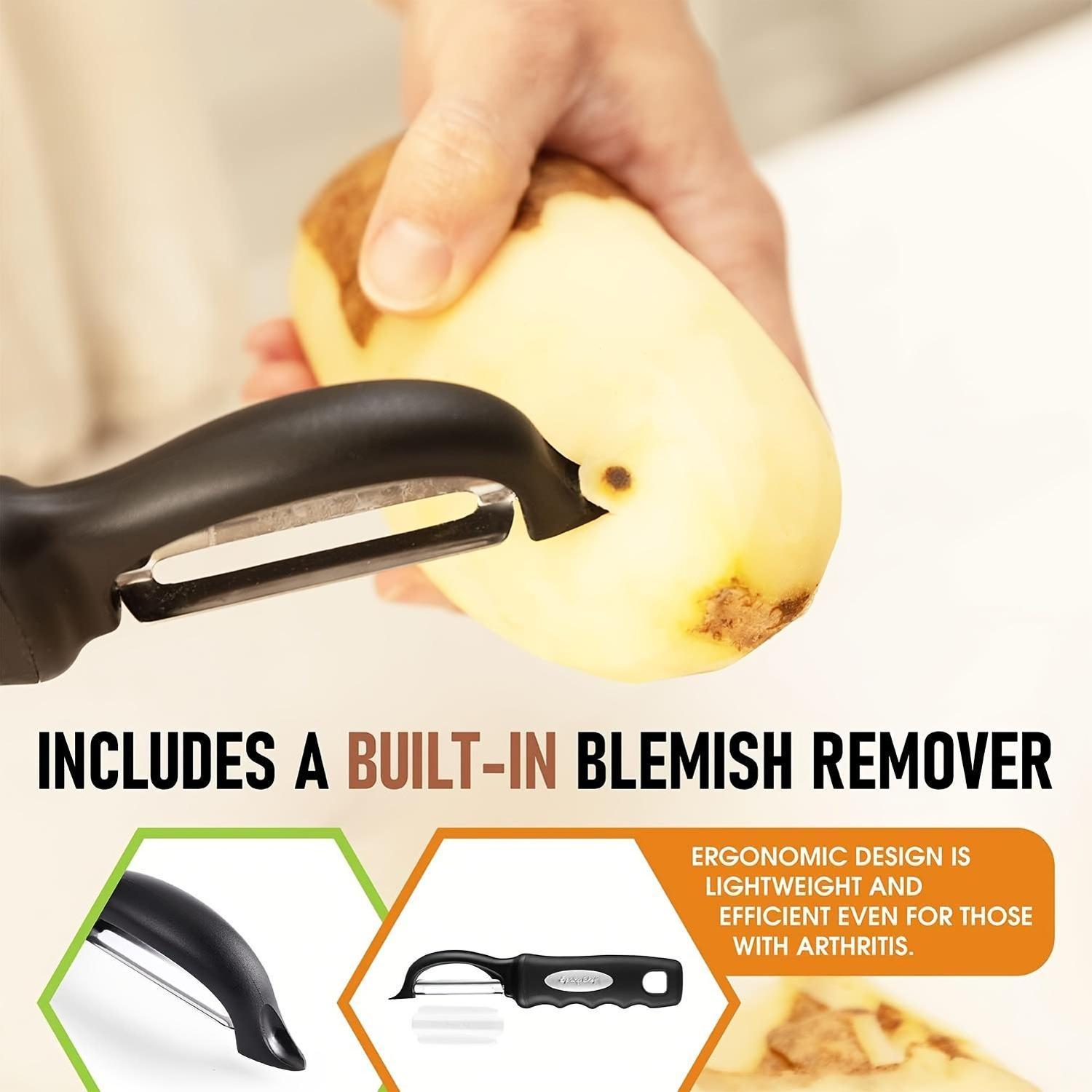 [1pc Rotating Peeler] 1pc Quality Rotating Vegetable and Fruit Peeler | Comfortable Grip, Suitable for Potatoes, Carrots, Apples | A Kitchen Must-Have for Home Cook and Chef, an Excellent Gift for Cooking Lovers