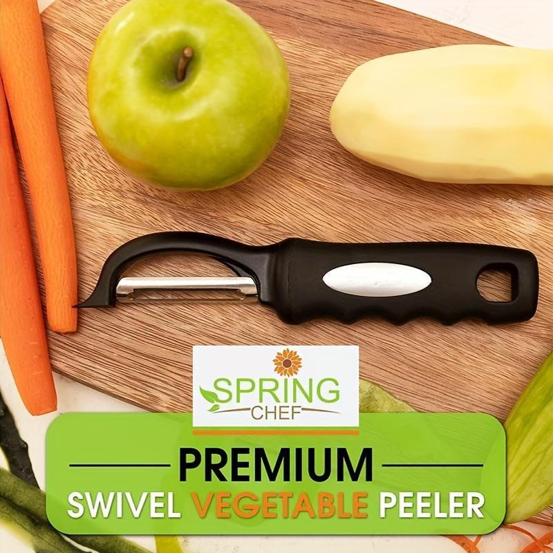 [1pc Rotating Peeler] 1pc Quality Rotating Vegetable and Fruit Peeler | Comfortable Grip, Suitable for Potatoes, Carrots, Apples | A Kitchen Must-Have for Home Cook and Chef, an Excellent Gift for Cooking Lovers