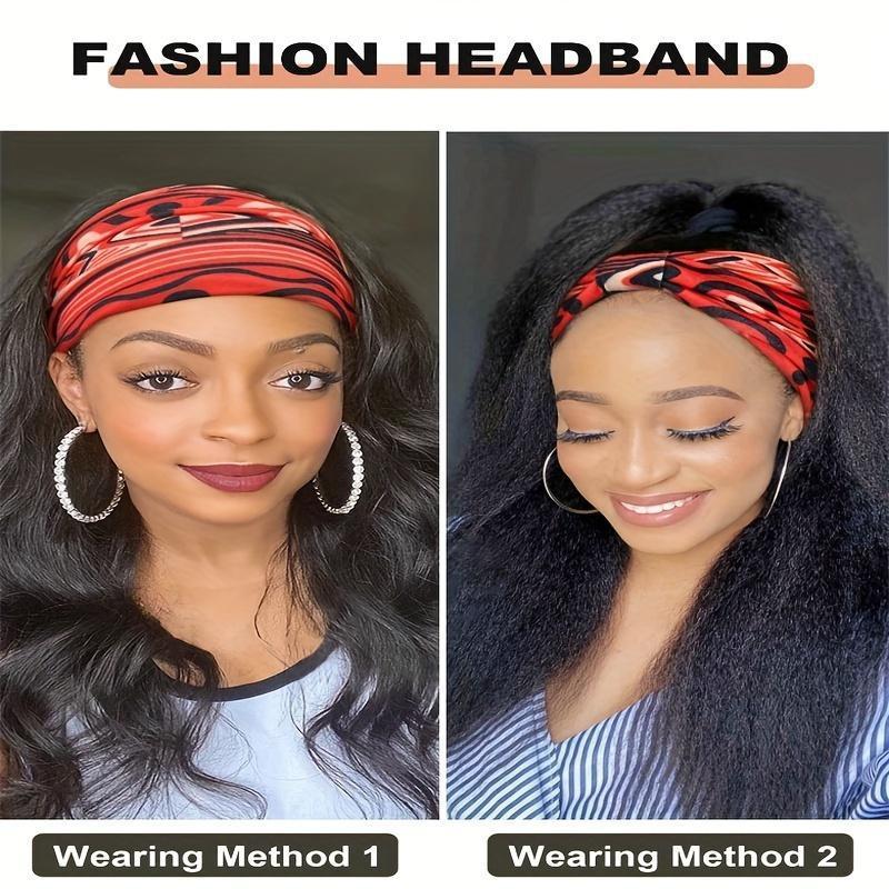 boho chic 6pcs headband set for women elegant stretchy yoga sweatbands with classic ethnic patterns perfect for thanksgiving details 1
