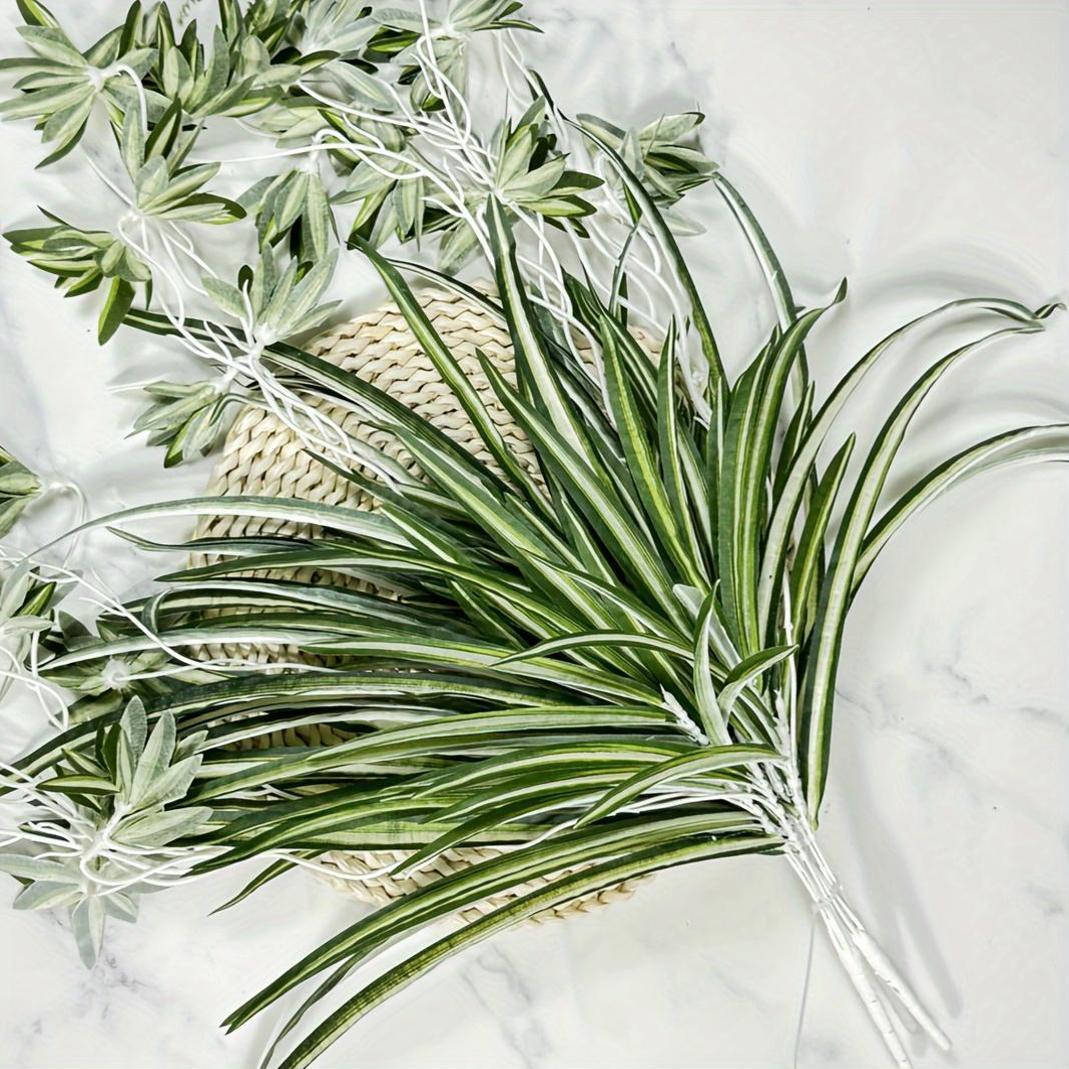 2pcs Hanging Artificial Plants - For & Decor, , No Pot Included
