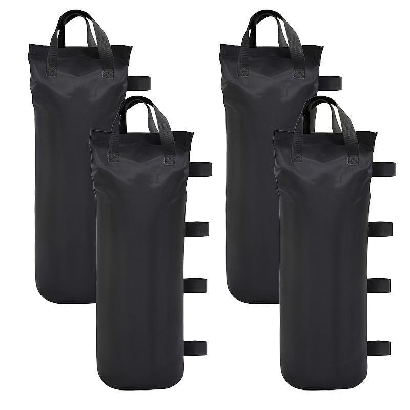 4pcs Heavy-duty Black Oxford Cloth Weight Bags With Straps - Wind And Bags For Outdoor Awnings, Pop-up Tents, And Party Canopies, Portable Weight Bags | Fashionable | Sturdy