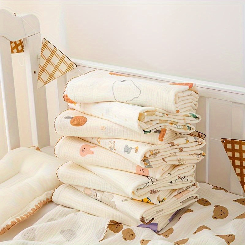   two layer full gauze wrinkle cloth infant summer thin quilt cover   room quilt soft and breathable details 0