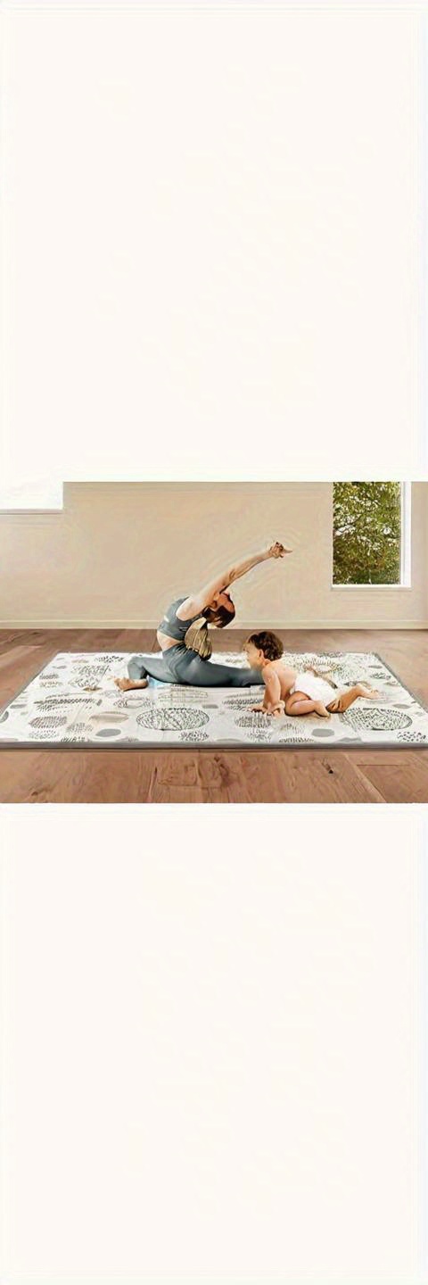 reversible 59x59   play mat waterproof non slip dual sided with circles     indoor outdoor use details 3