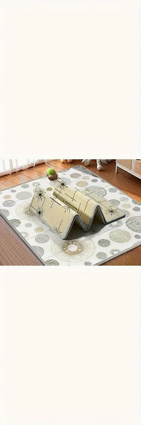 reversible 59x59   play mat waterproof non slip dual sided with circles     indoor outdoor use details 4