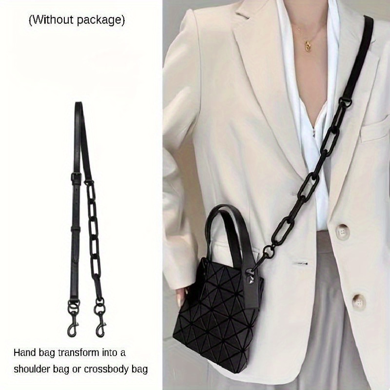 Elegant Adjustable Handbag to Crossbody Strap - Microfiber & Resin, 97.99-122.0cm, Perfect for DIY Bag Makeover & Crafting details 0