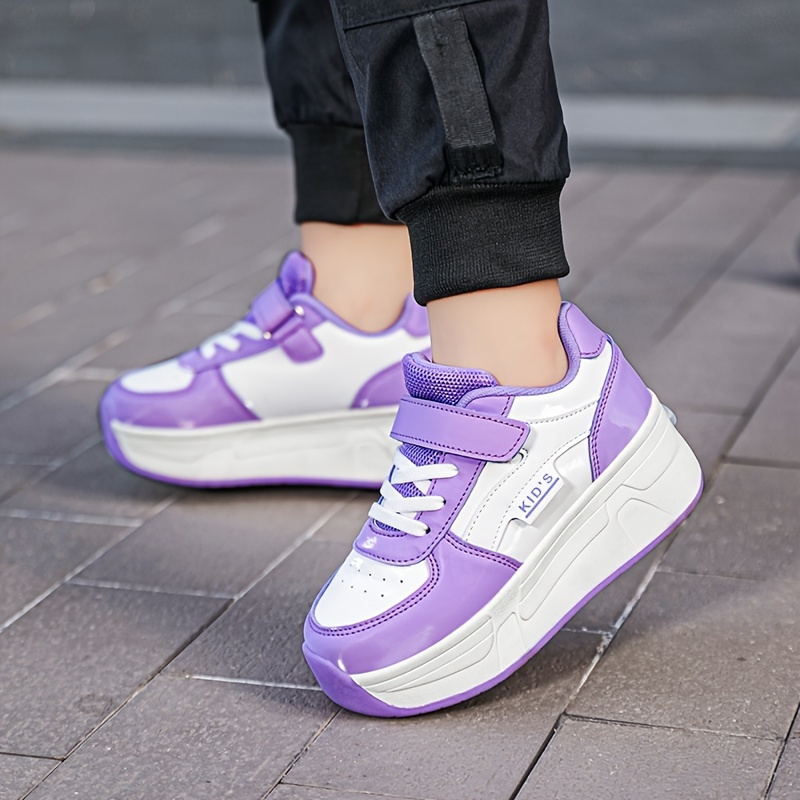 Children'* Skates Boys Shoes Medium and Large Children's Skates Girls Shoes  with Wheels Cool