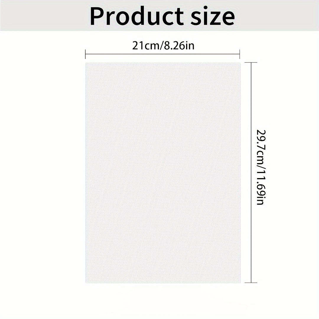 Blank Water-Soluble Embroidery Pattern Stickers for Craft Projects