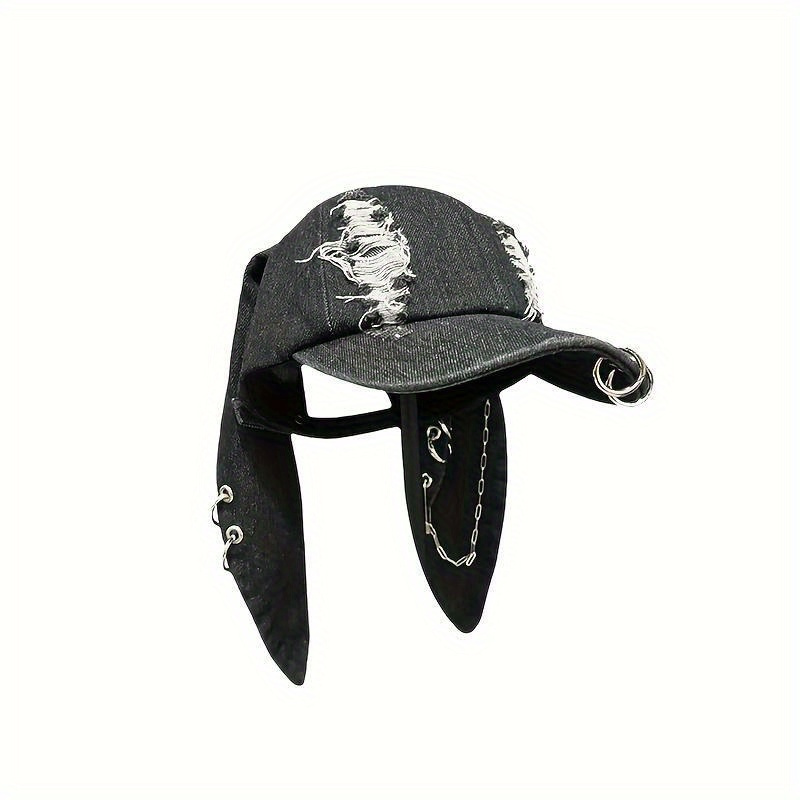 dark 2k bunny ears baseball cap abi chain - Temu Canada