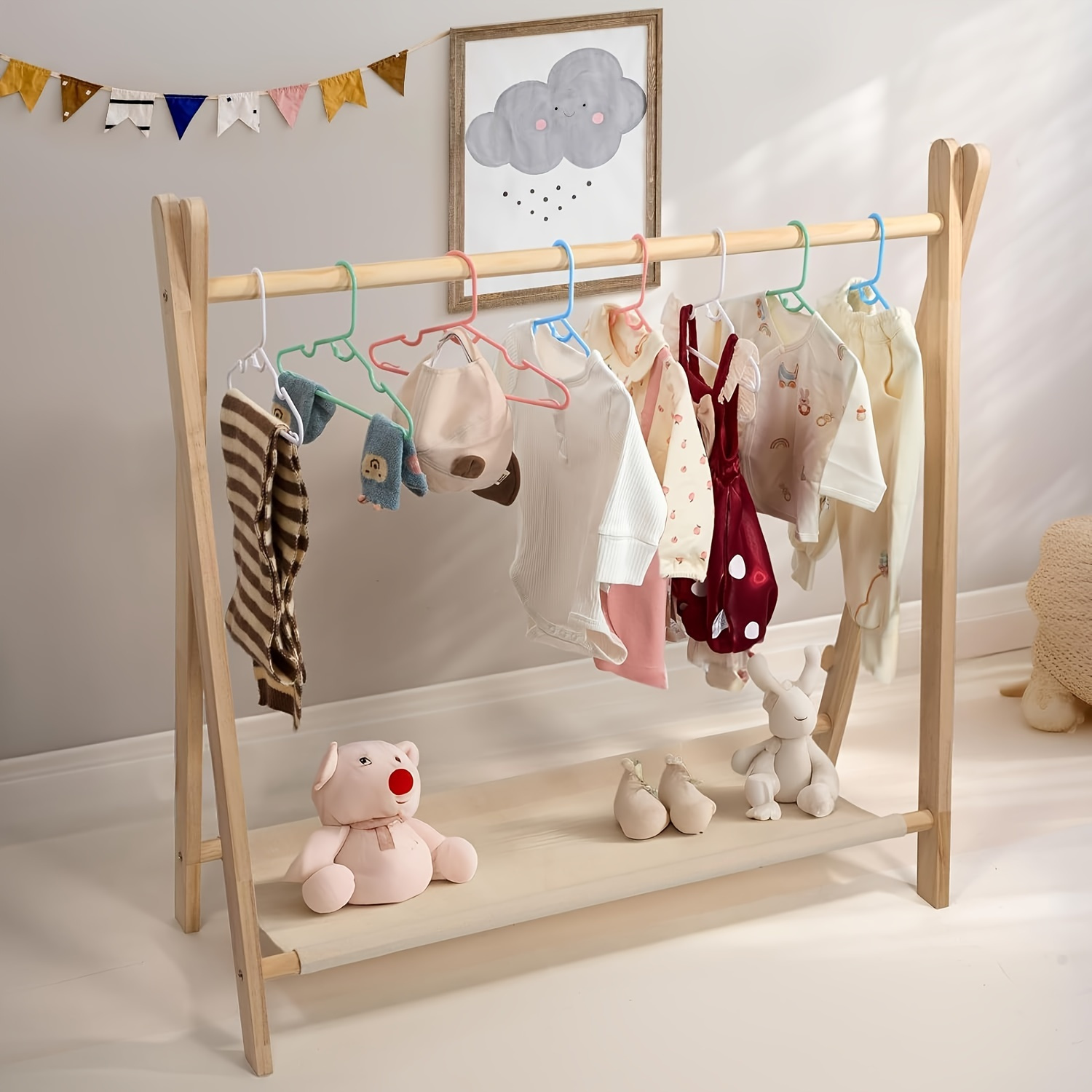 60 baby hangers colored baby hangers stackable design Temu Mauritius