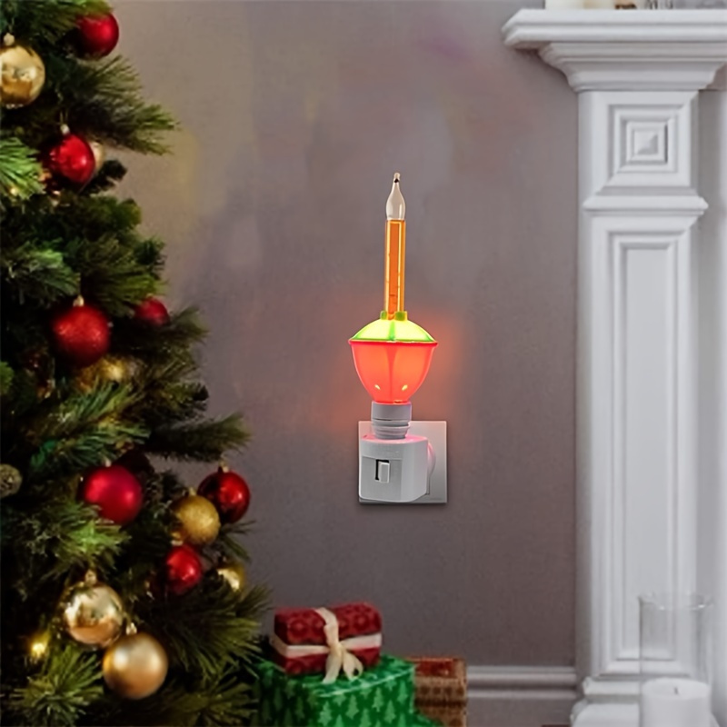 

Christmas Bubble Night Light - Includes Base & Bulb, Adds To Your Home, 120v Plug-in