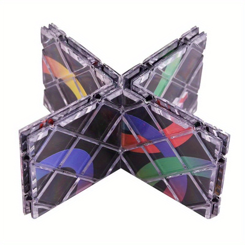 Professional Magic Folding Puzzle Cube | 18+ Magician' | 8-panel Brain Teaser | Mixed Color Polyethylene | Ideal For Birthdays, Christmas, Halloween & Thanksgiving