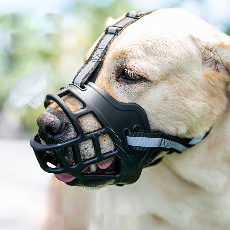 Breathable Dog Muzzle for Small to Large Breeds - Soft Cage Design, Prevents Biting & Chewing, Allows Drinking and Panting