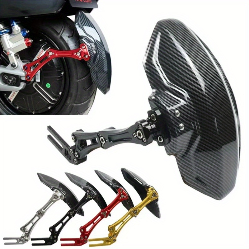 

Motorcycle Adjustable Carbon Fiber Aluminium Alloy Rear Wheel Mudguard Universal Extender Accessories