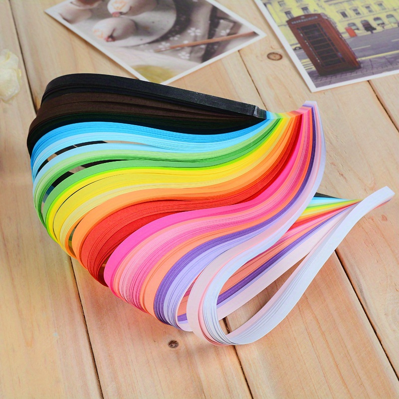 1940 Strisce Quilling Carta - Set 45 Colori Gradiente Da 39cm E Larghezze Multiple 3/5/7/10mm - Kit Completo Per Craft