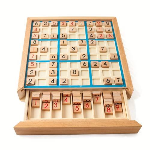 wooden sudoku puzzle game for youngsterss thinking puzzle table games with questions halloween christmas gift