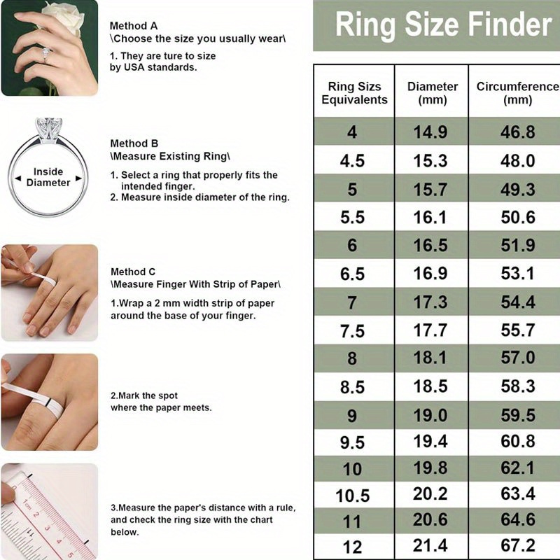 3pc Lab Grown Moissanite S925 Sterling Silver Ring Set