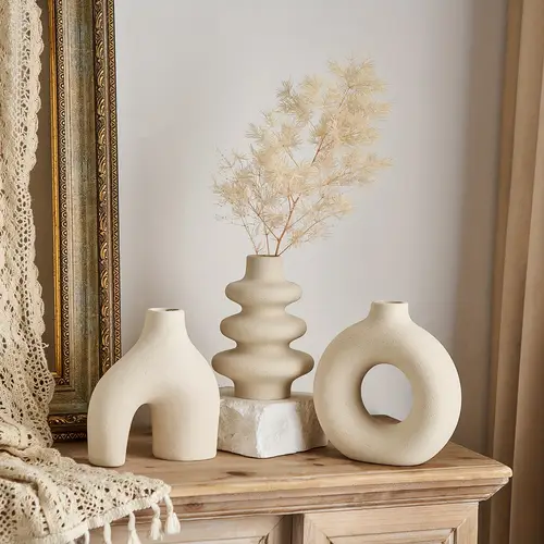 3pcs different combinations of ceramic vases suitable for banquet festival restaurant table decoration aesthetic room family decoration all kinds of holiday gifts