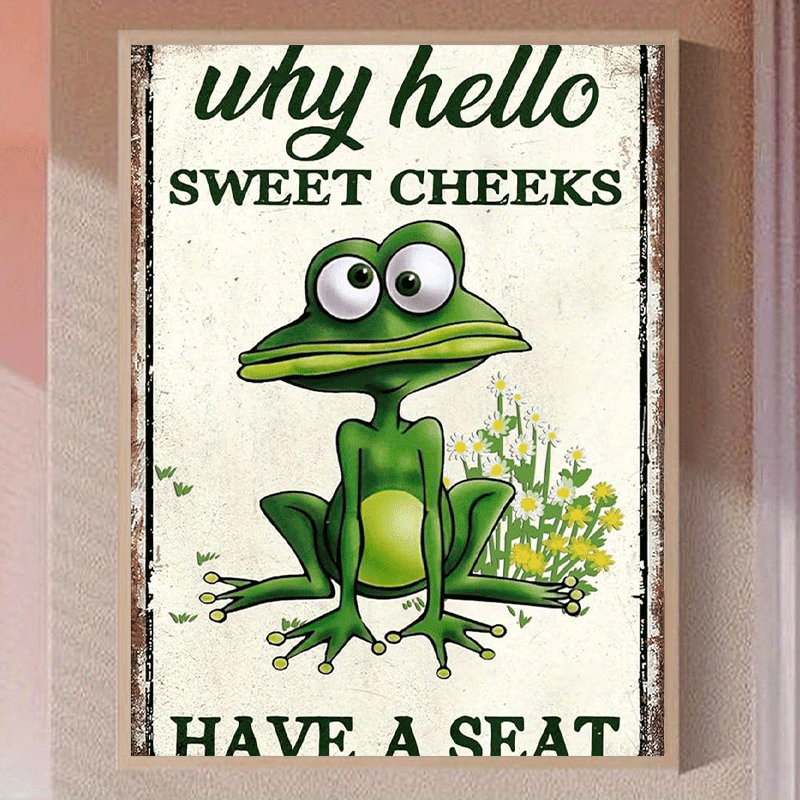 

Frog Canvas Art Print 12x16" - Wall Decor For , Ideal For Bedroom, Living Room, Kitchen, Bathroom, Cafe