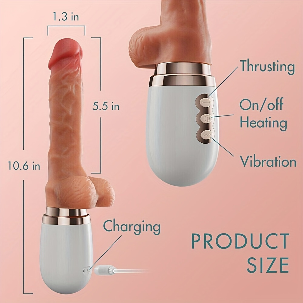 gode vibrant tlescopique chauffant  pousse vibromasseur - Temu