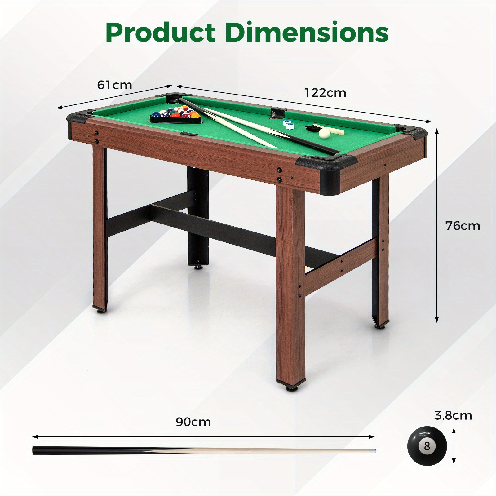 GOFLAME Pool Table with Full Set of Accessories