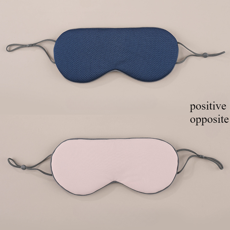 TEMU Double-sided Sleep Mask - Adjustable, Breathable & Cooling Eye Cover For Men And Women, -free