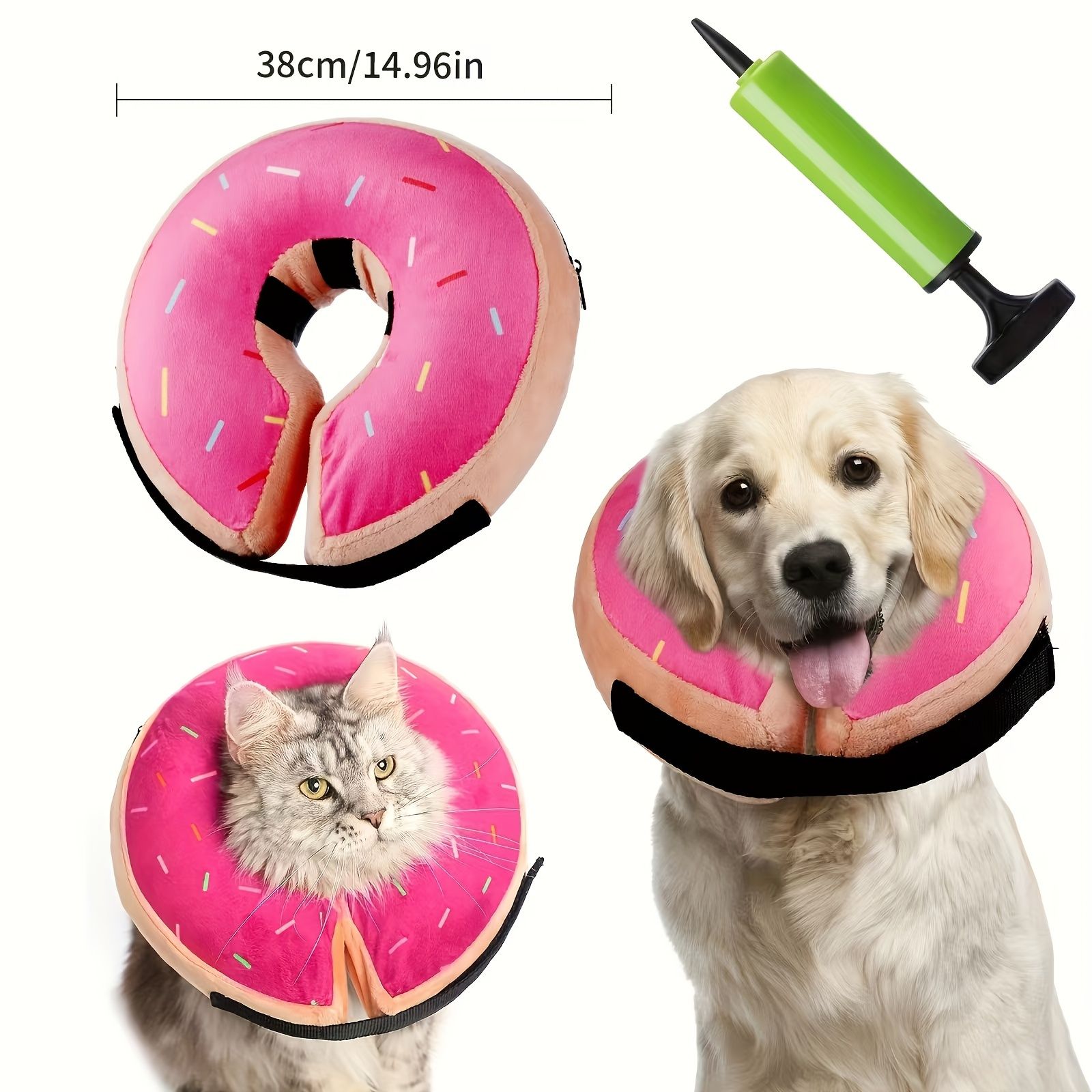Inflatable Dog Dog Funnel Around Neck In Store MIDOG Dog Cone