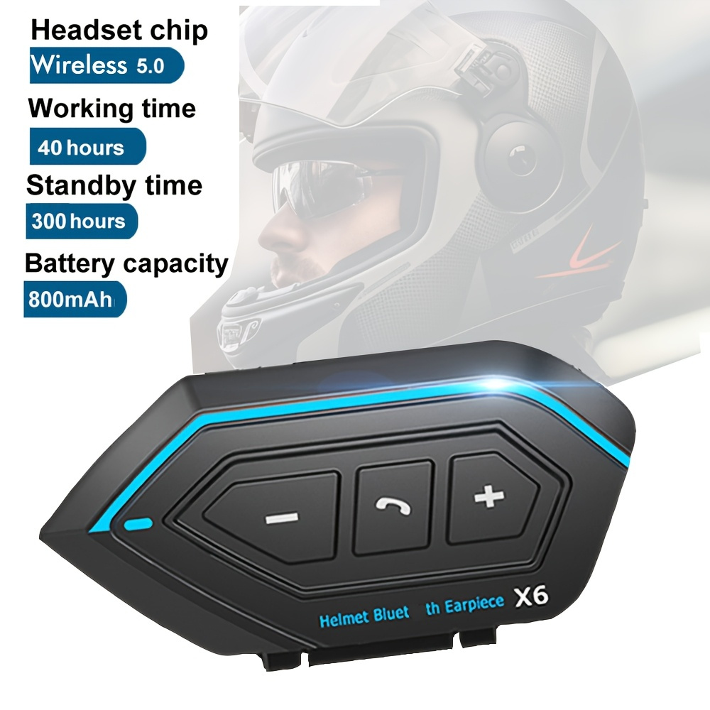 x6 helmet wireless headset motorcycle helmet headset Temu Kuwait