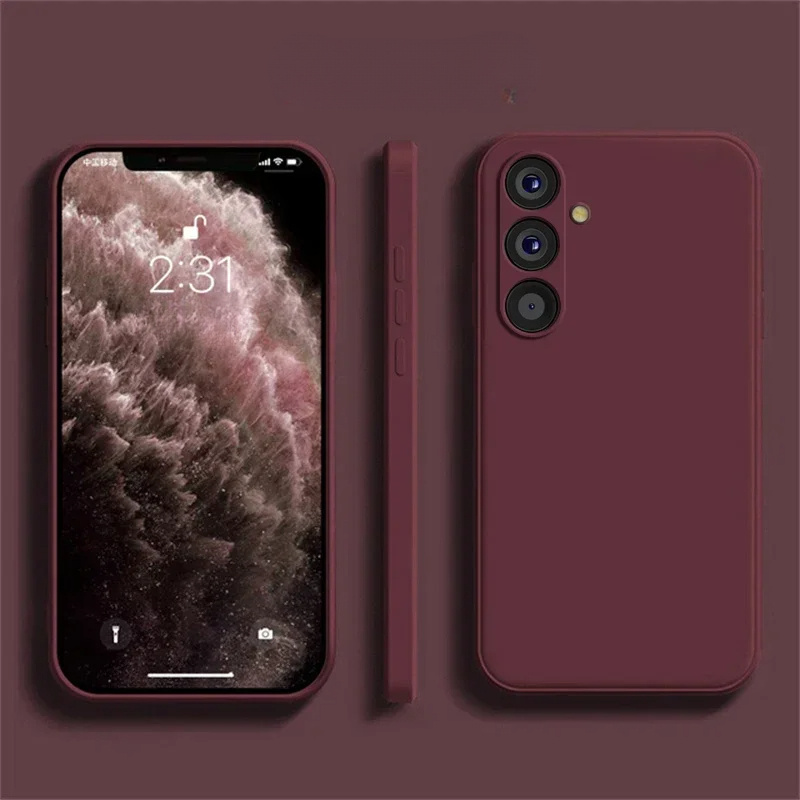 

Phone Cases For A55 A54 A53 A52 A33 A32 A23 A13 A15 A34a35 A71a72 A73 Cover, Burgundy Phone Case, Shockproof Phone Case.