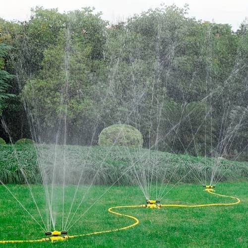 3 sprinklers 20m 30 hose 10 connectors automatic rotating sprinkler for lawn 30 rotating sprinkler sprinkler head at multiple suitable for garden courtyard lawn gardening automatic irrigation large coverage area