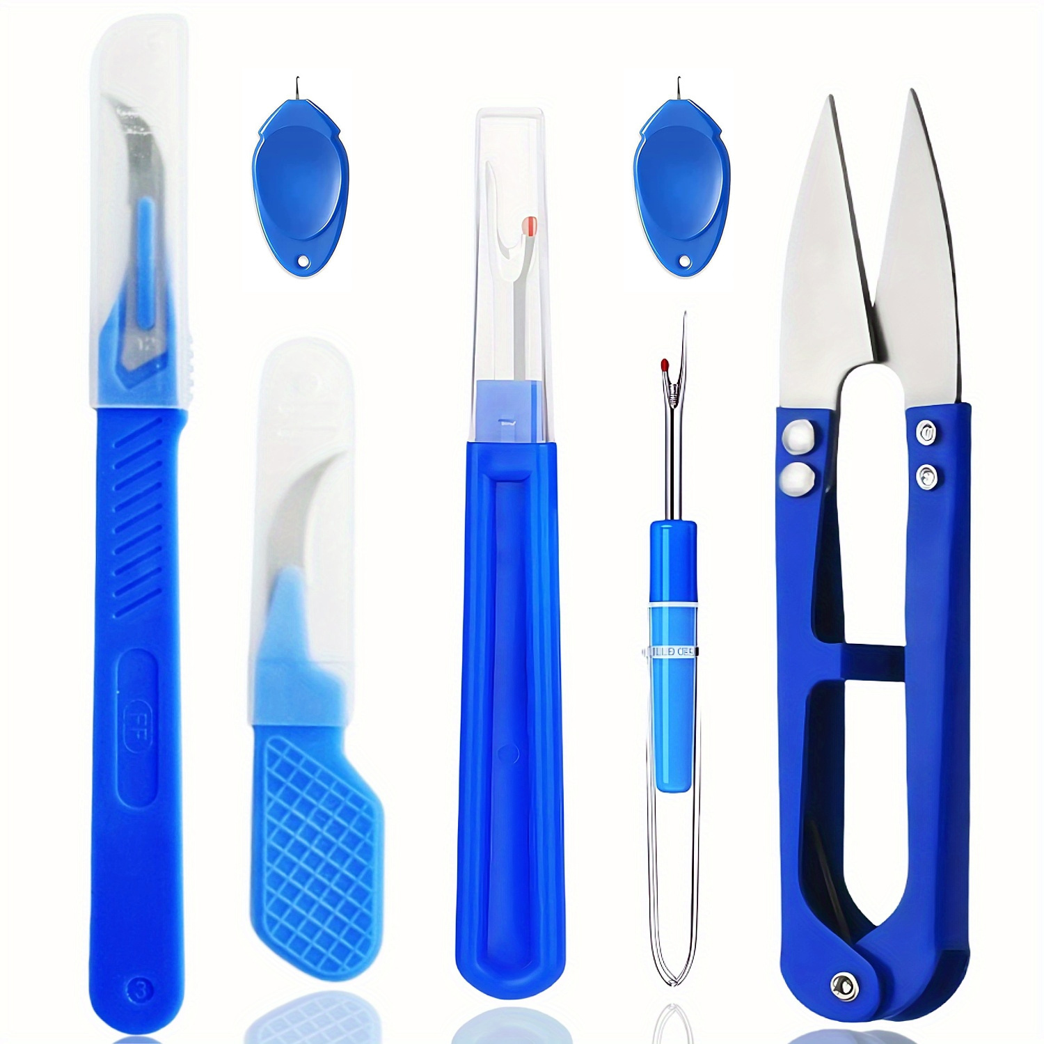 7pcs sewing kit with thread unpicker sewing threader seam and cutter scissors for   removal sewing craft diy tools