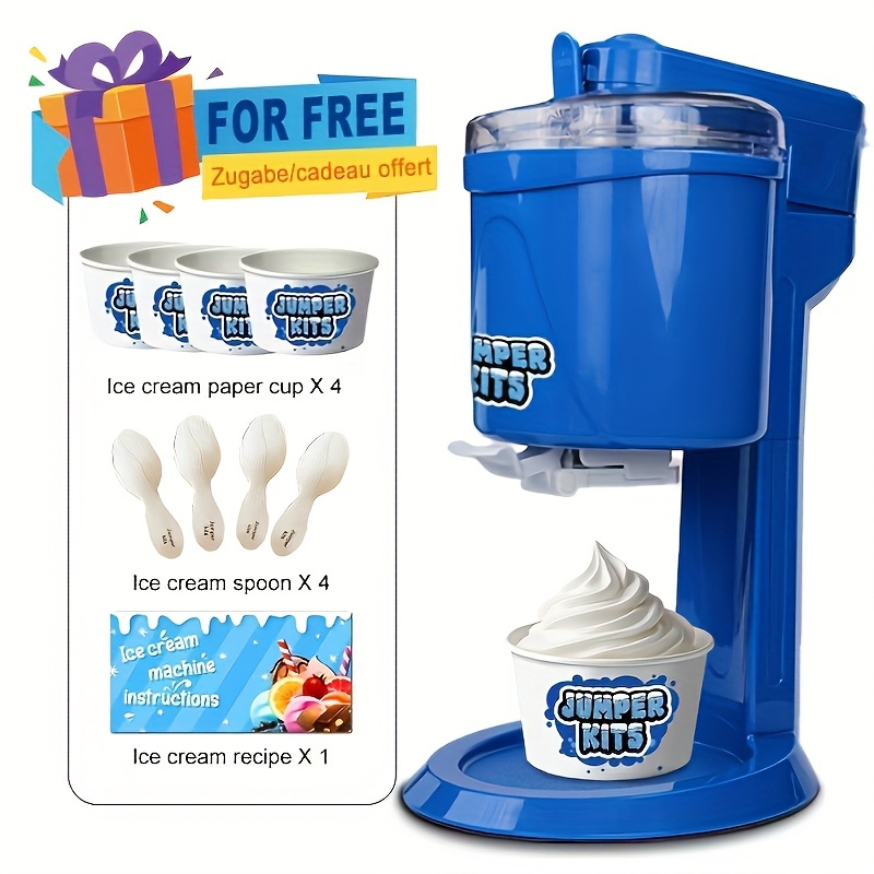 automatic mini ice cream maker machine for home large capacity ice bucket make diy ice cream with automatic   system compact for small appliances homemade gelato ice cream production au plug