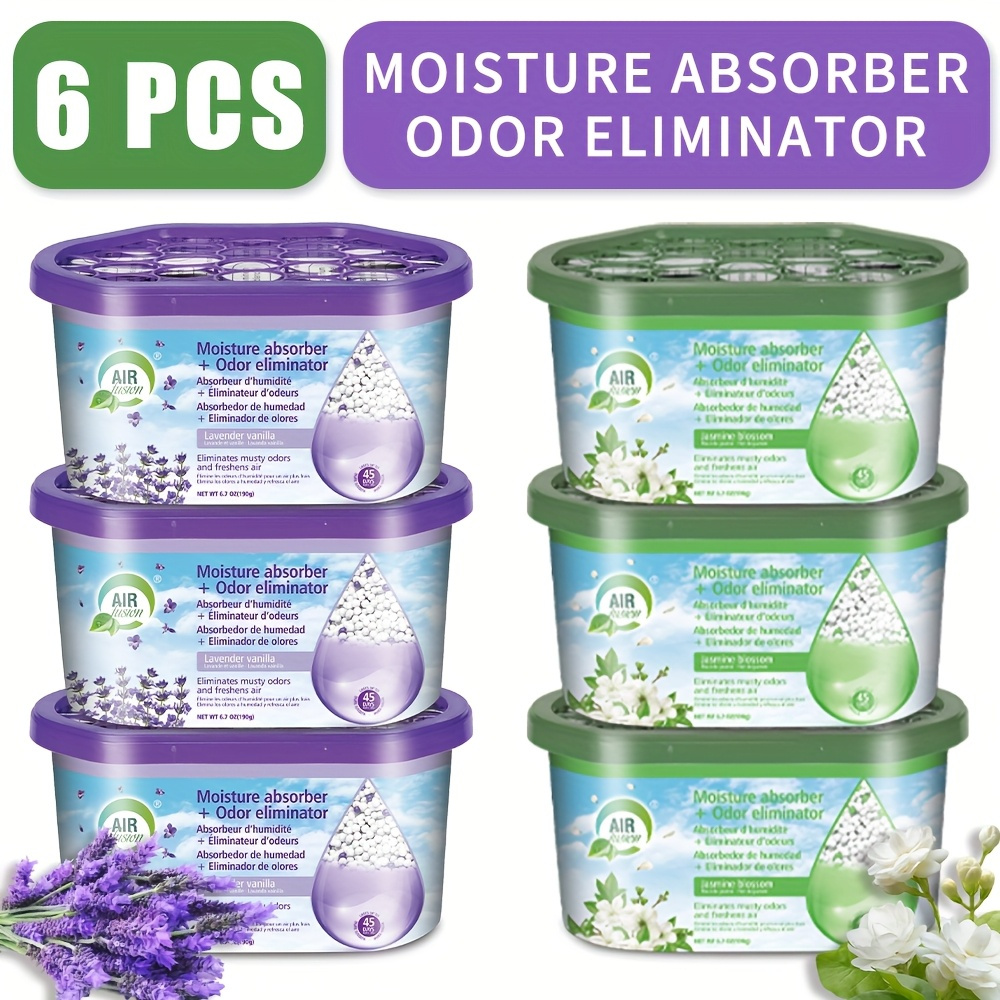 Absorbeur D’humidité Anti-condensation – Pack De 6 Pour Placard, Cave Ou Armoire à Fusils