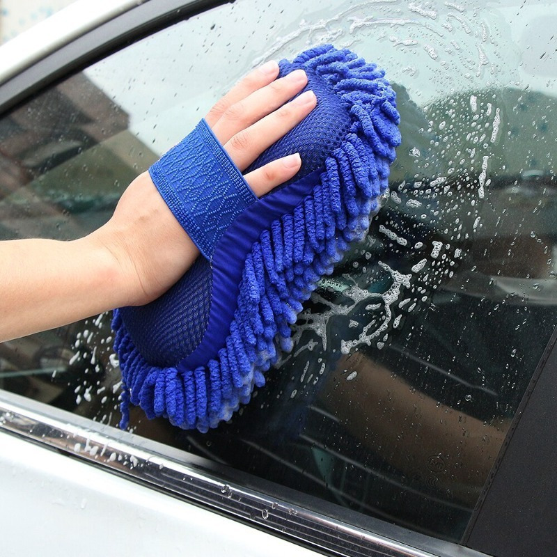modrá mikrovláknová čistiaca špongia - ergonomický, odolný drhnúci prostriedok pre auto a domácnosť s koralovým dizajnom na efektívne odstraňovanie škvŕn | textúrovaný povrch | dlhotrvajúci čistiaci nástroj