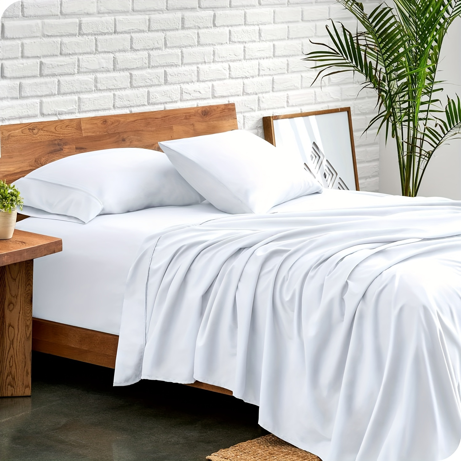 Smooth 2000TC Luxury Soft Breathable Deep Pockets - Easy Fit - Single Queen King Double Bed Sheets & Pillowcases