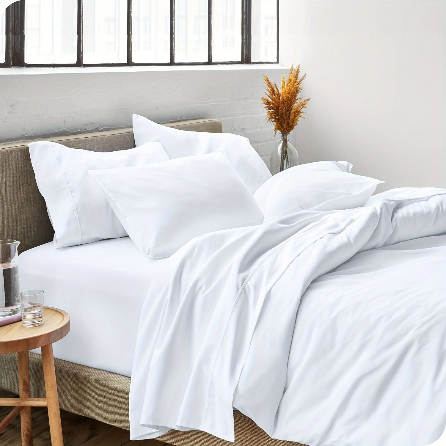 Smooth 2000TC Luxury Soft Breathable Deep Pockets - Easy Fit - Single Queen King Double Bed Sheets & Pillowcases