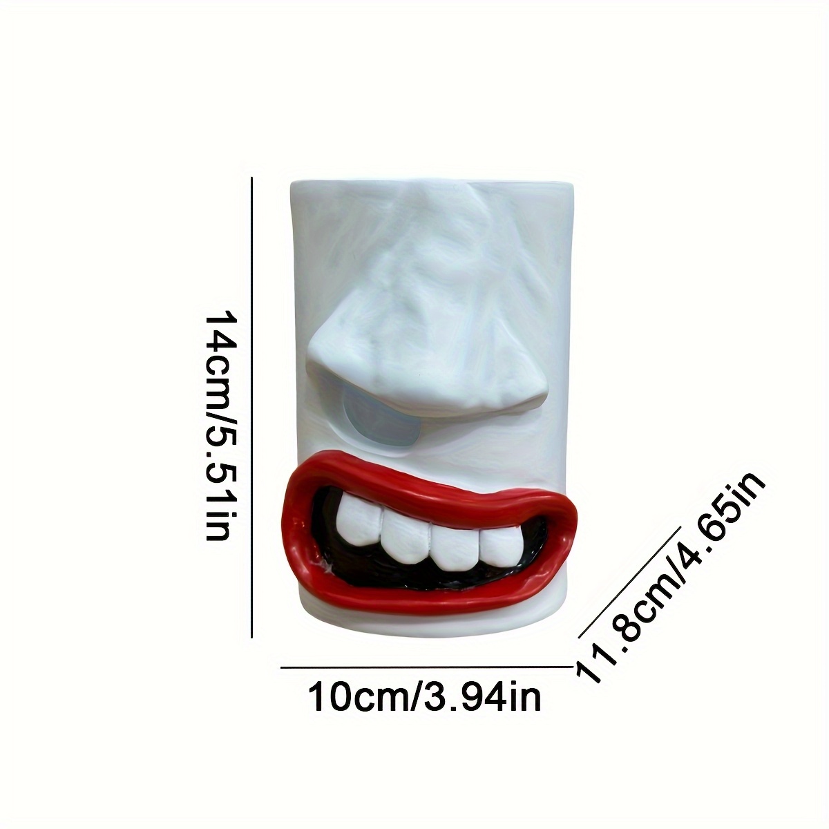 1  resin facial decoration ornament multifunctional napkin paper holder unique tissue box napkin dispenser storage box suitable for bathroom bedroom vanity table home and kitchen decor Product details 3