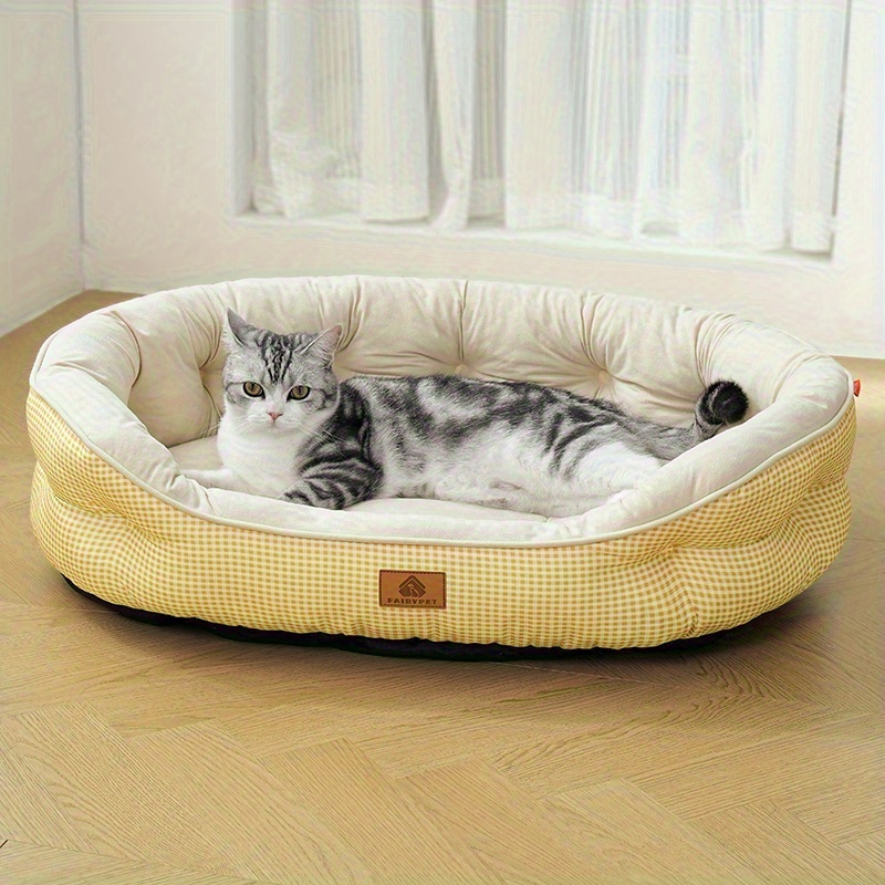 cuddler       pet bed     cat bed for small to medium dogs up to 12kg durable polyester with soft filling no assembly needed cozy indoor bed for  s   decor Product details 9