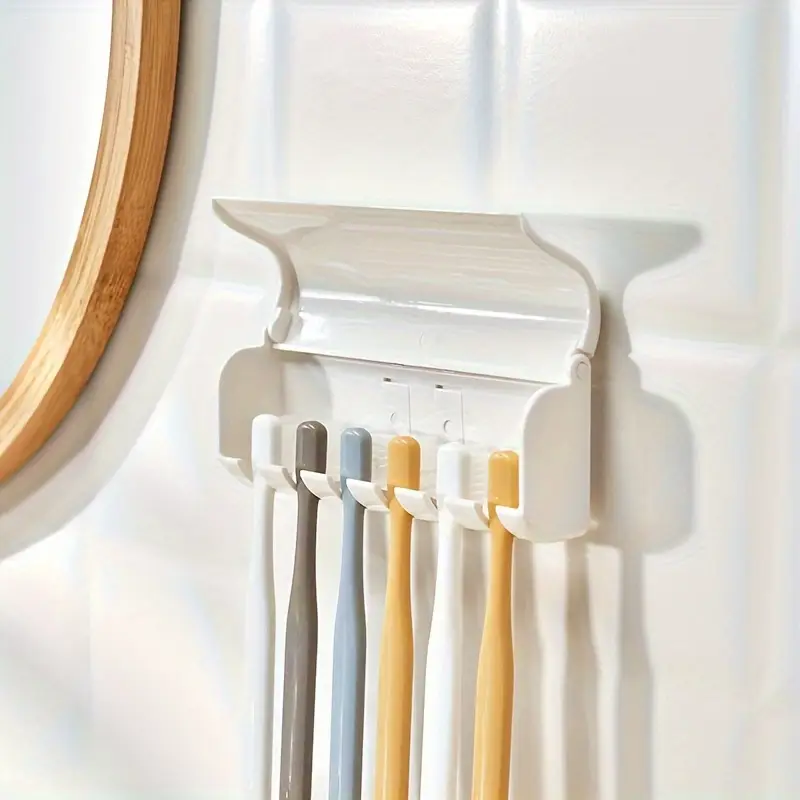 1 6 Slot Toothbrush Holder Lid Self Toothbrush