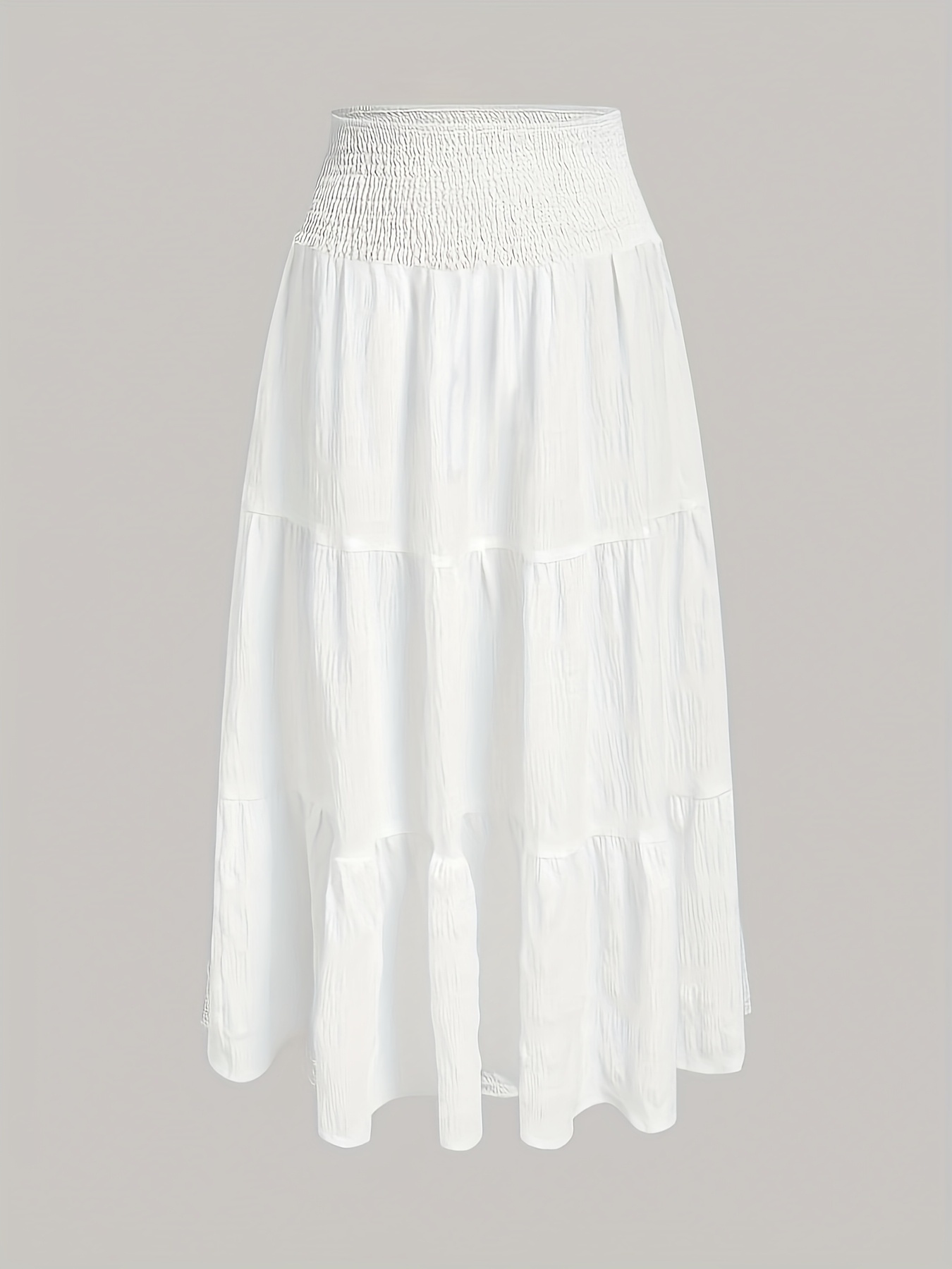 long skirt white sold on Temu United States