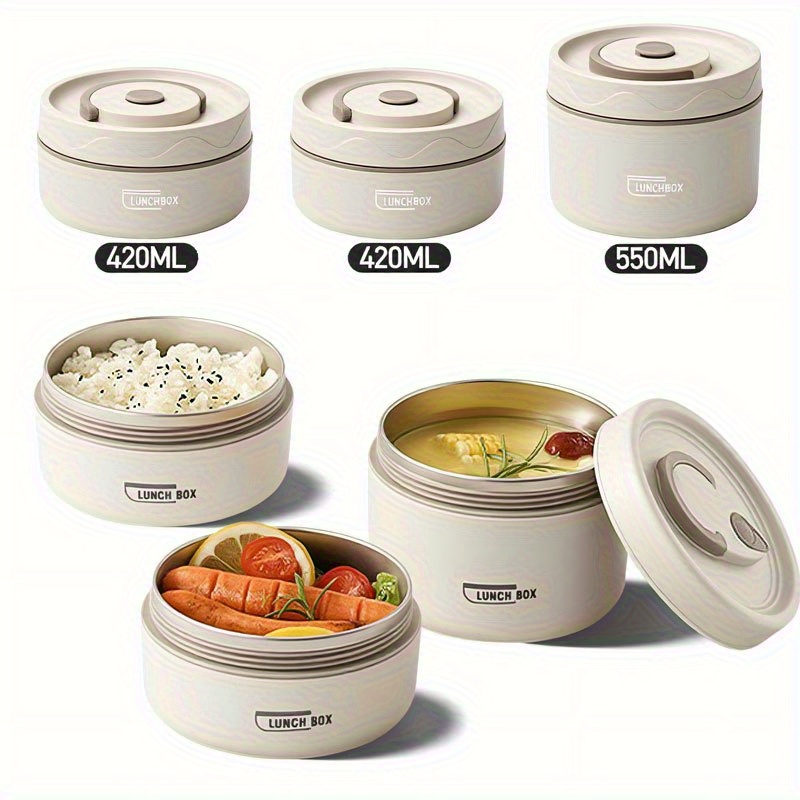 Boîte à Lunch Thermique, Boîte Isotherme Empilable Pour Aliments