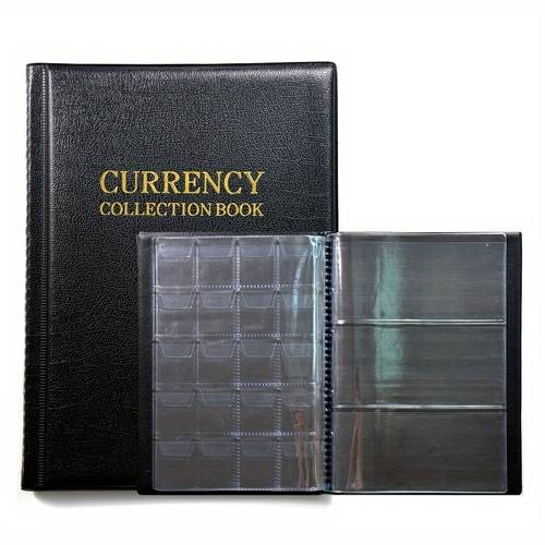 1pc coin storage book large capacity stamp badge collection book paper coin protective cover coin paper coin mixed collection book