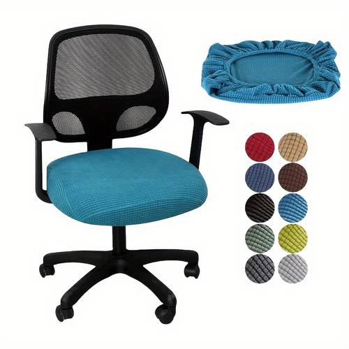 büro-computerstuhl-schutzbezug, elastischer geteilter sitzbezug, universeller büro-staubschutzbezug, verdickter, 1-tlg. stuhlbezug